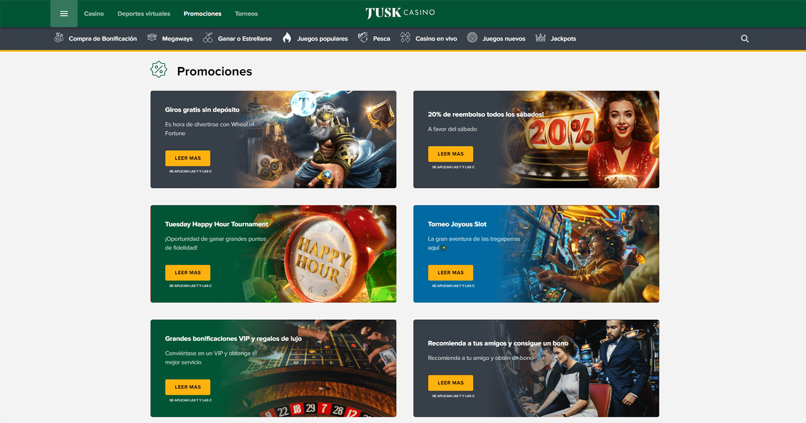 CasinoEnlineaHEX   Tusk Casino Mexico Promociones