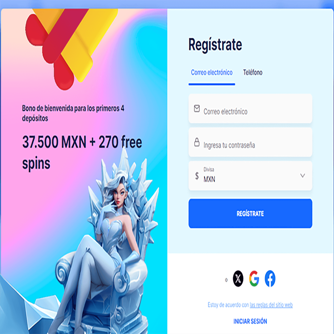 CasinoEnlineaHEX.com Introduce tus datos de registro Casino Ice