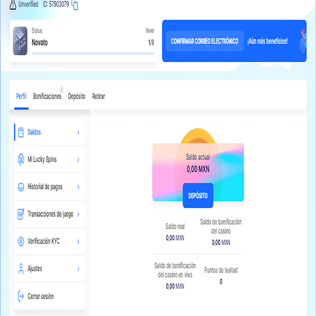 CasinoEnlineaHEX.com Verifica tu cuenta Ice