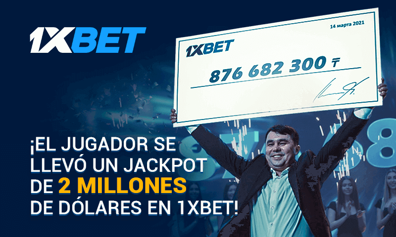 Un jugador se llevó un jackpot en 1xBet