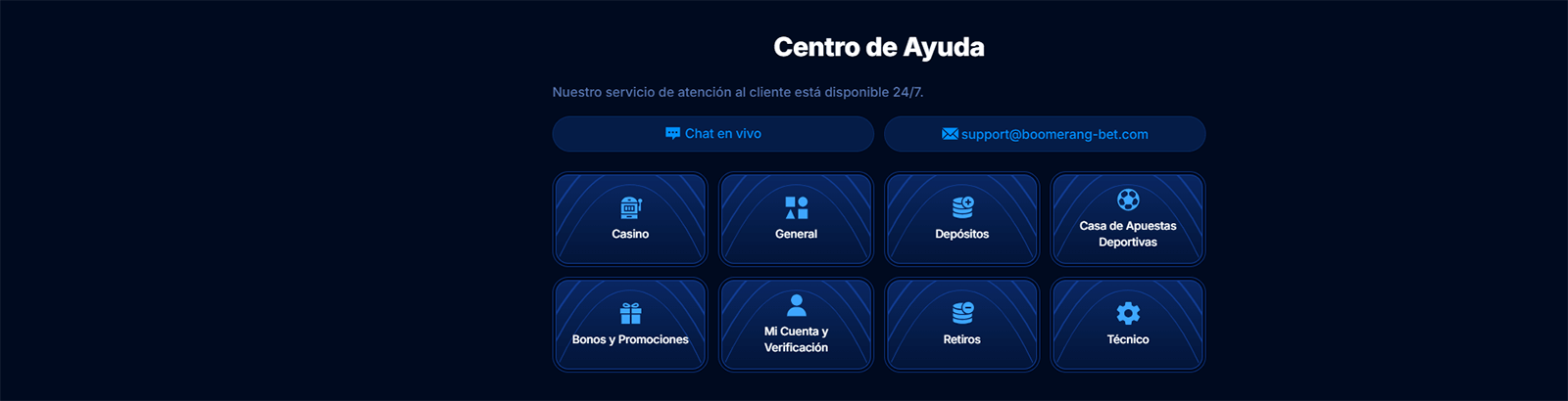 CasinoEnlineaHEX   Boomerang Casino Atención al Cliente