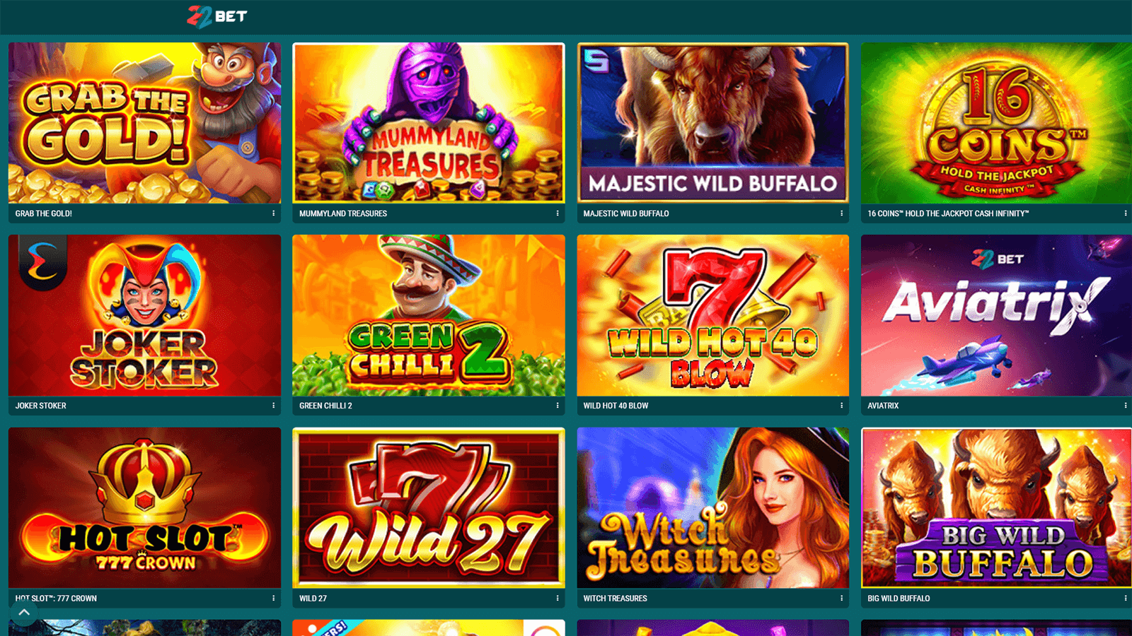 CasinoEnlineaHEX   Juegos de 22Bet Casino Online