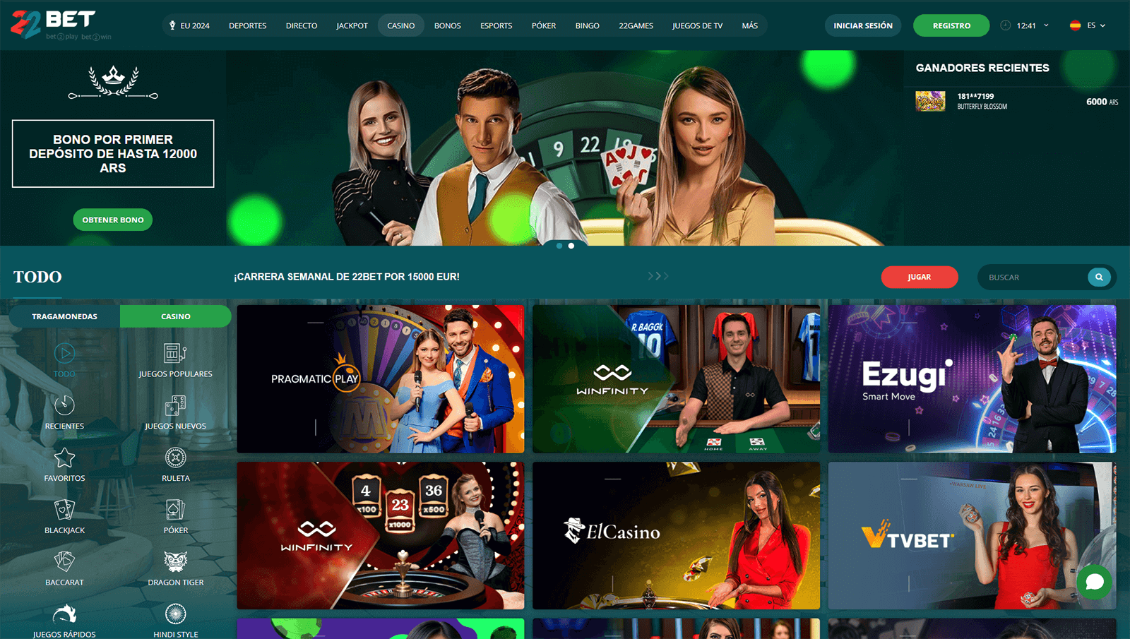 CasinoEnlineaHEX.com   22Bet Casino Online Argentina Rapipago