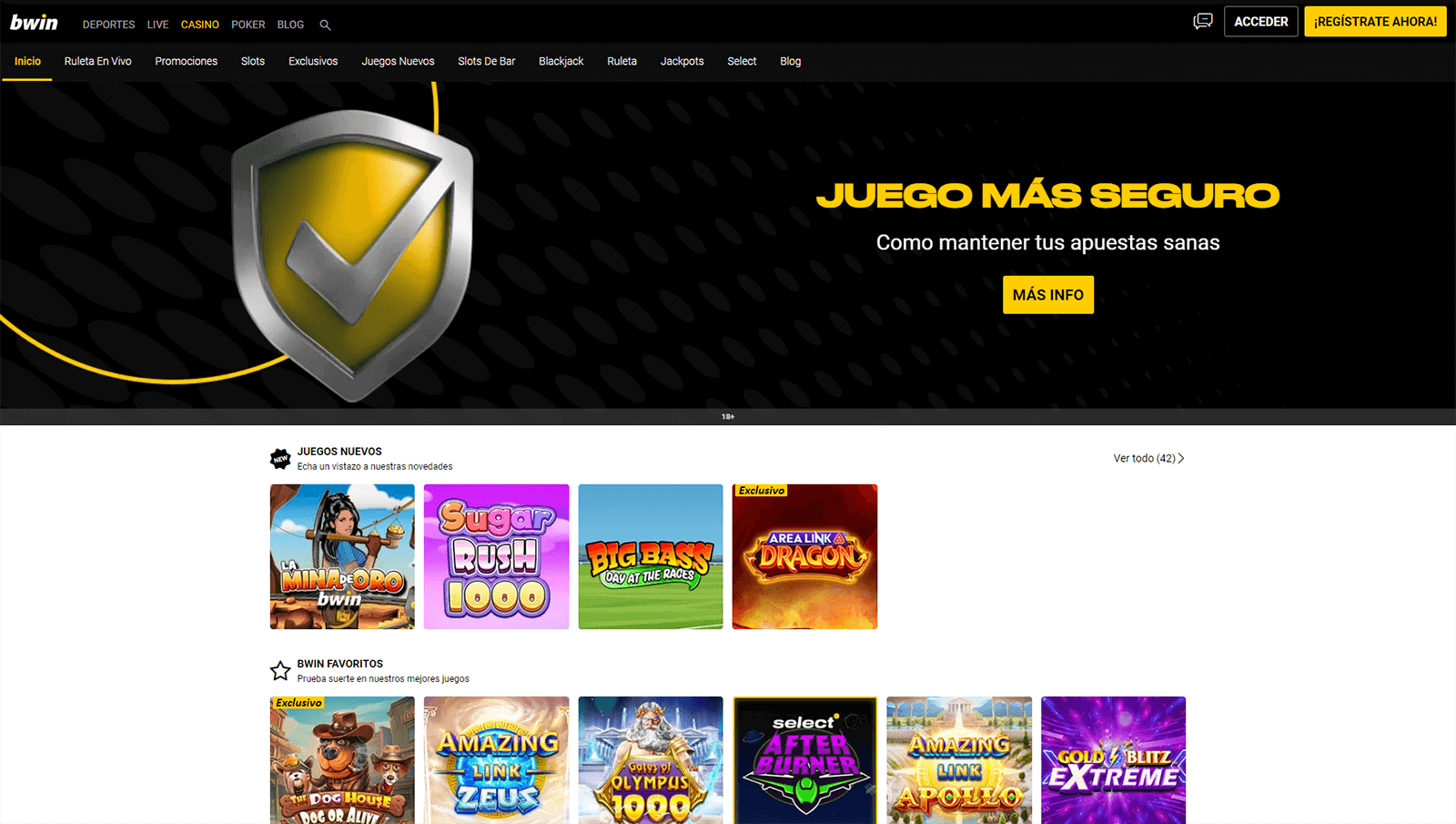 CasinoEnlineaHEX.com   Bwin Casino Página de Inicio