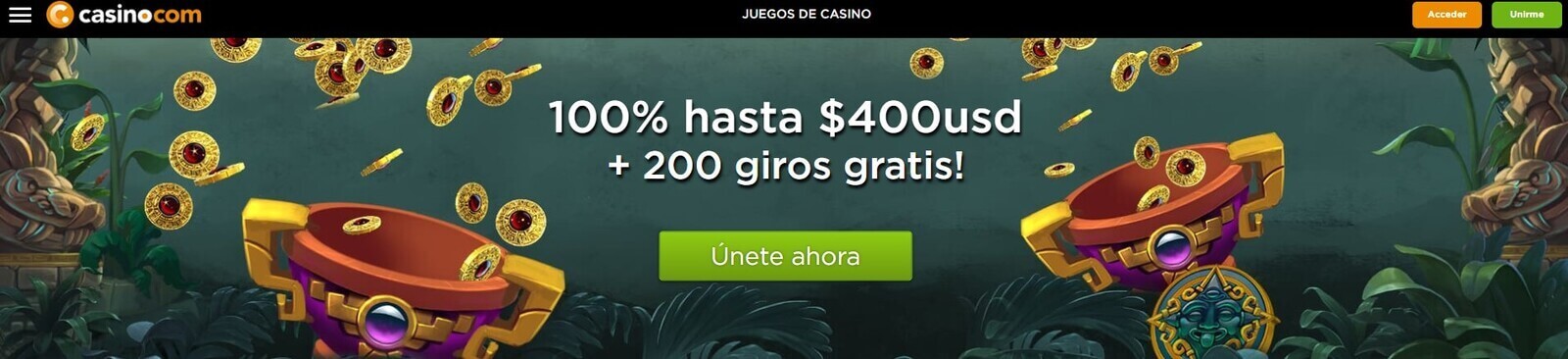 Página web de Casino.com