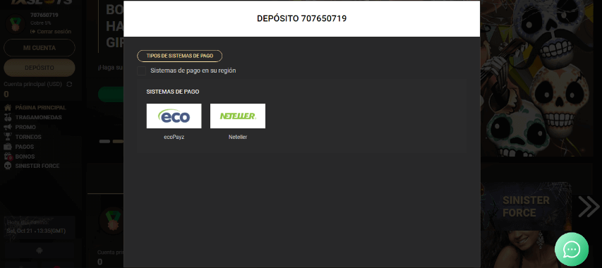 ecopayz depositar