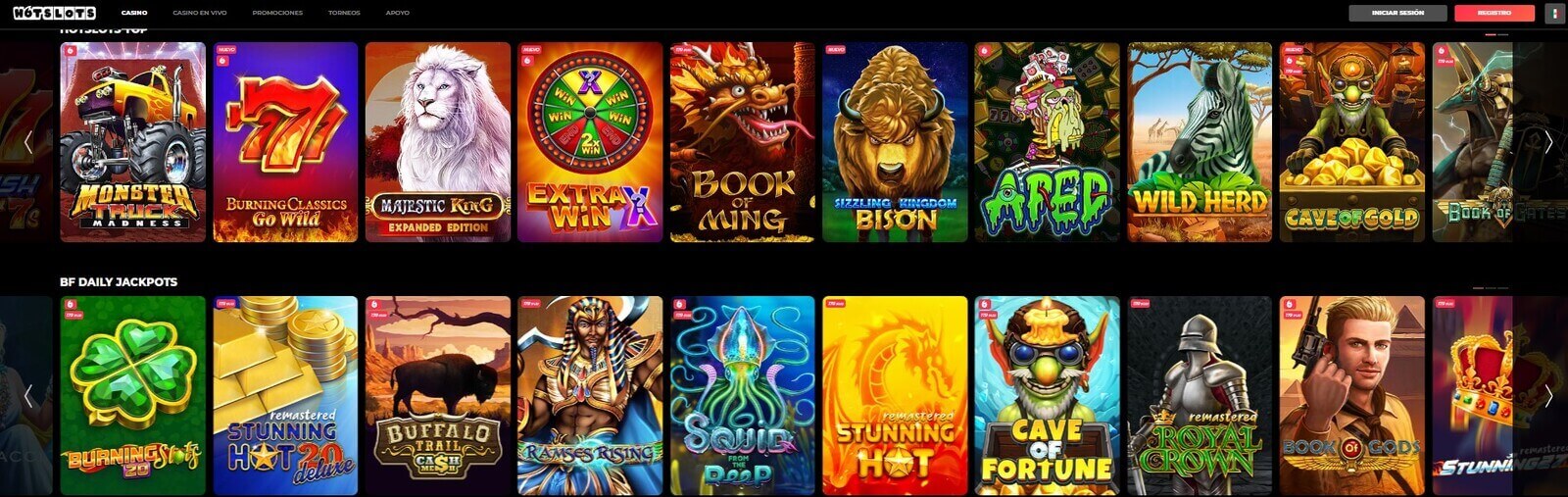 Jugar a las tragamonedas en HotSlots Casino online