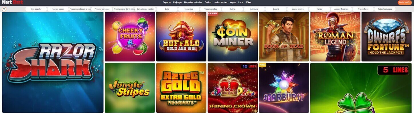 Tragamonedas de NetBet Casino con Entropay