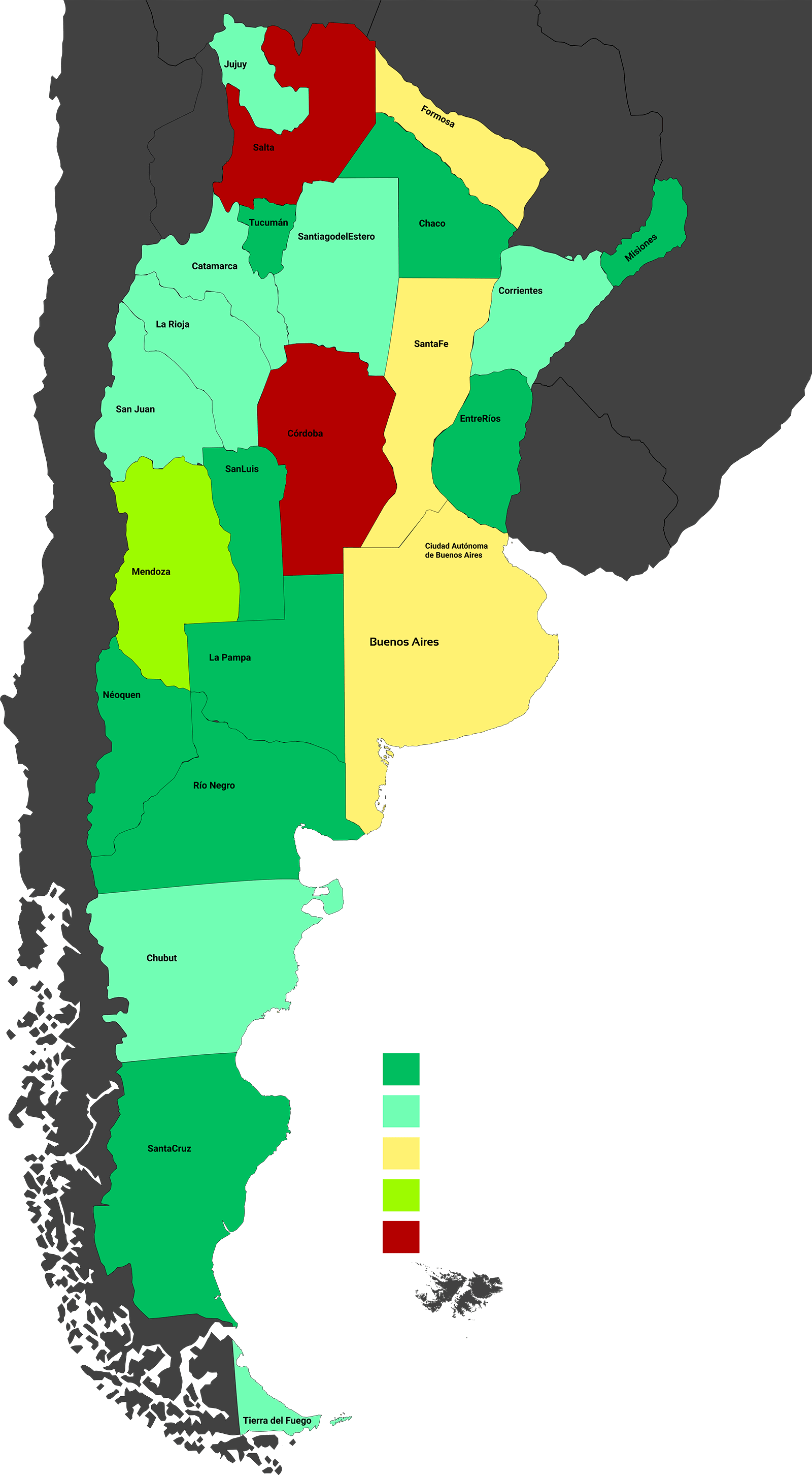 Mapa de regulación de casinos online en Argentina