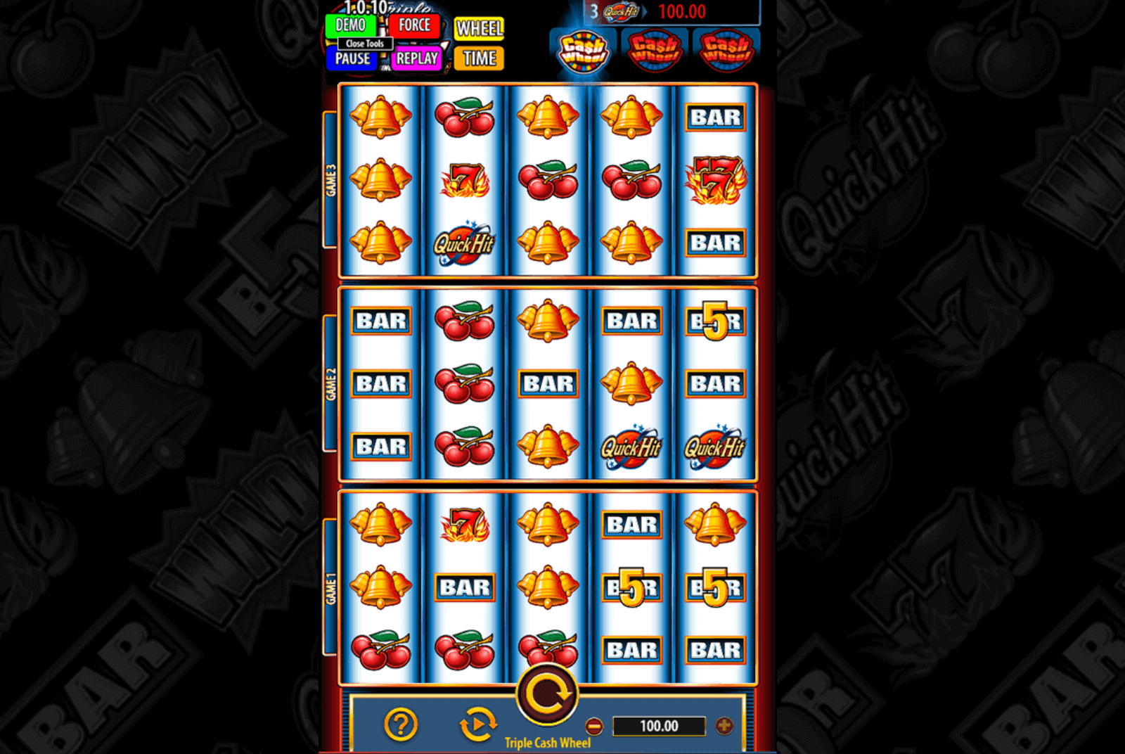 CasinoEnlineaHEX.com   Triple Cash Wheel Bally Slot